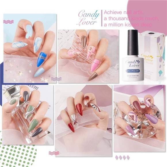 Gel Nail Polish Kit with 36W Lamp - Picture 1 of 7